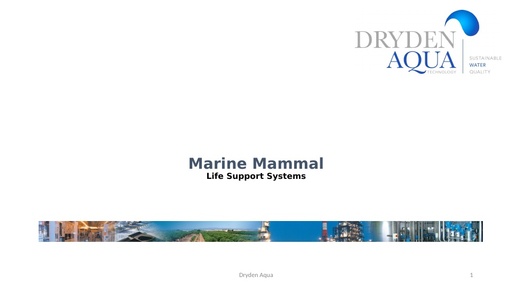Dryden Aqua Aquaria and marine mammals references November 2016