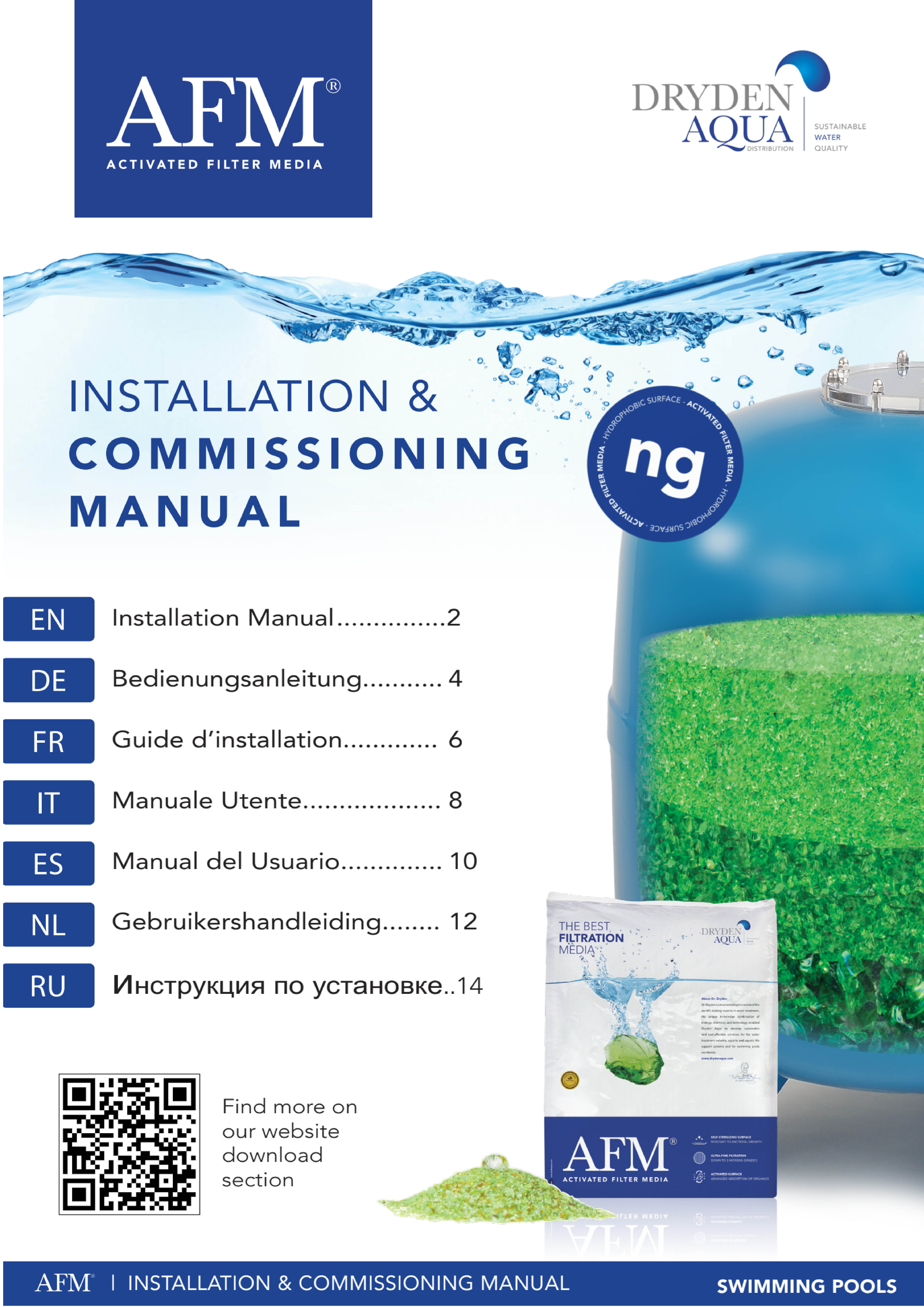 AFM Pools - Installation manual (multilingual)